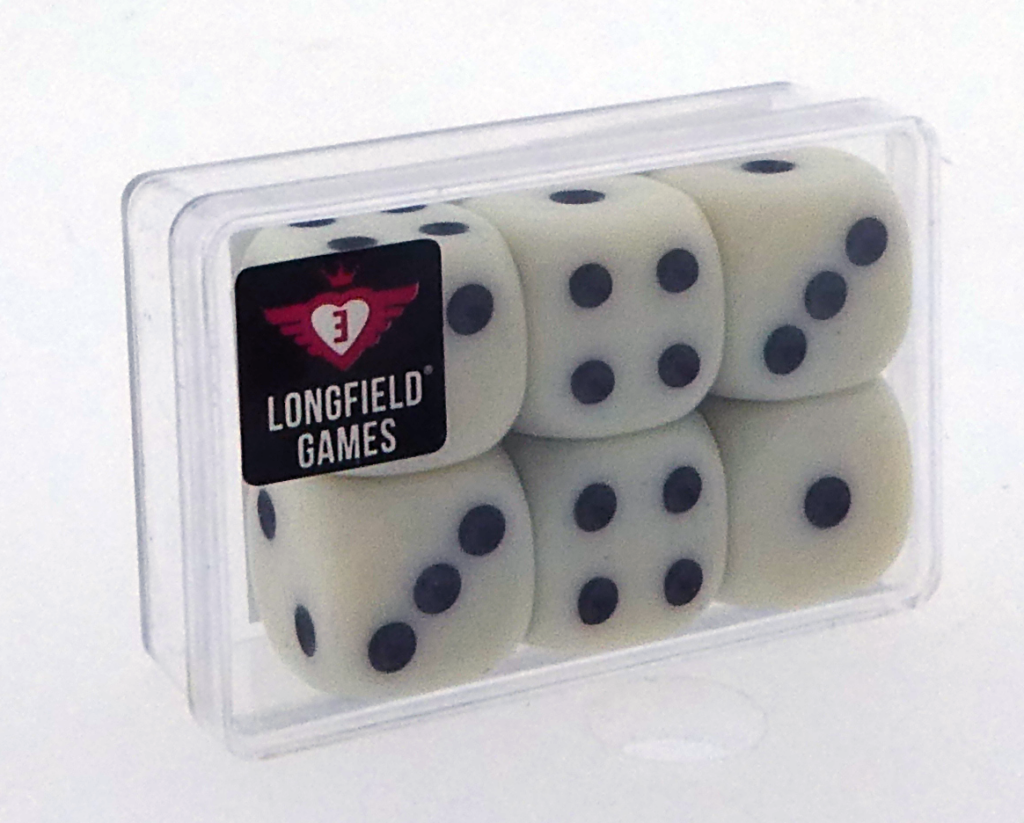 Dobbelsteen Set D6 16mm in doosje (6 stuks)