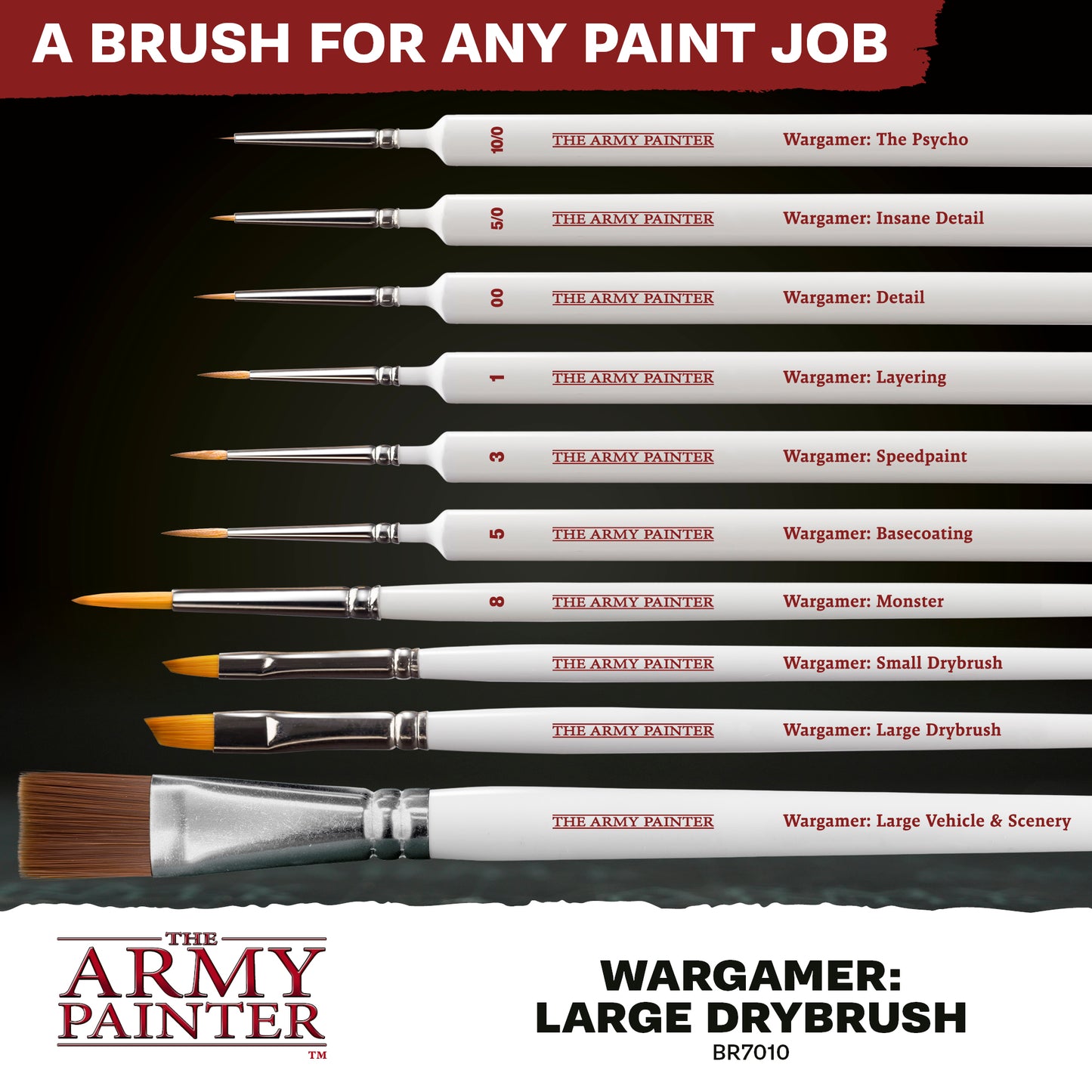 Wargamer Brush - Large Drybrush